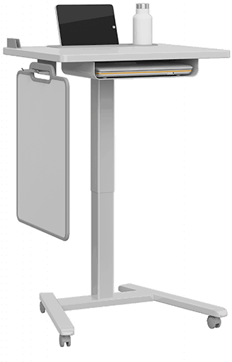 Features of the Haskell Fuzion Series Sit-to-Stand Desks and Lecterns