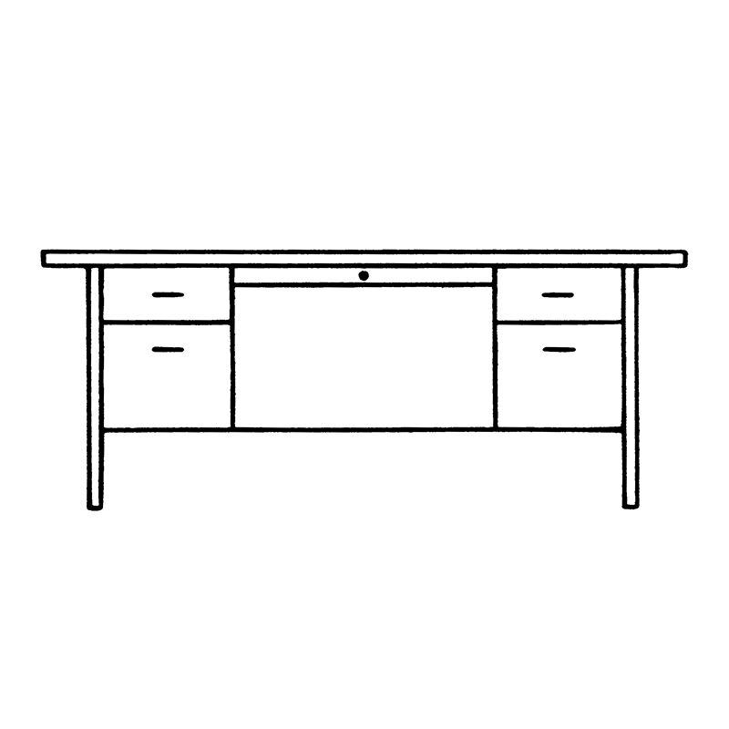 Double Pedestal Desk 6