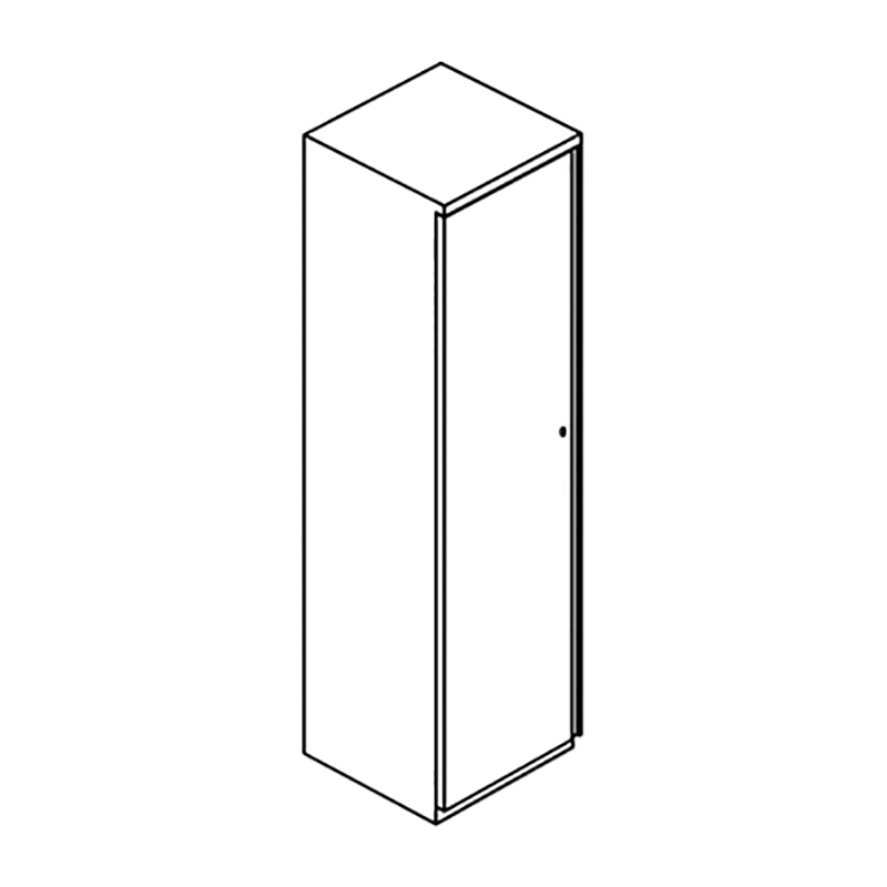 Single Door Storage Door Opens to the Left Haskell