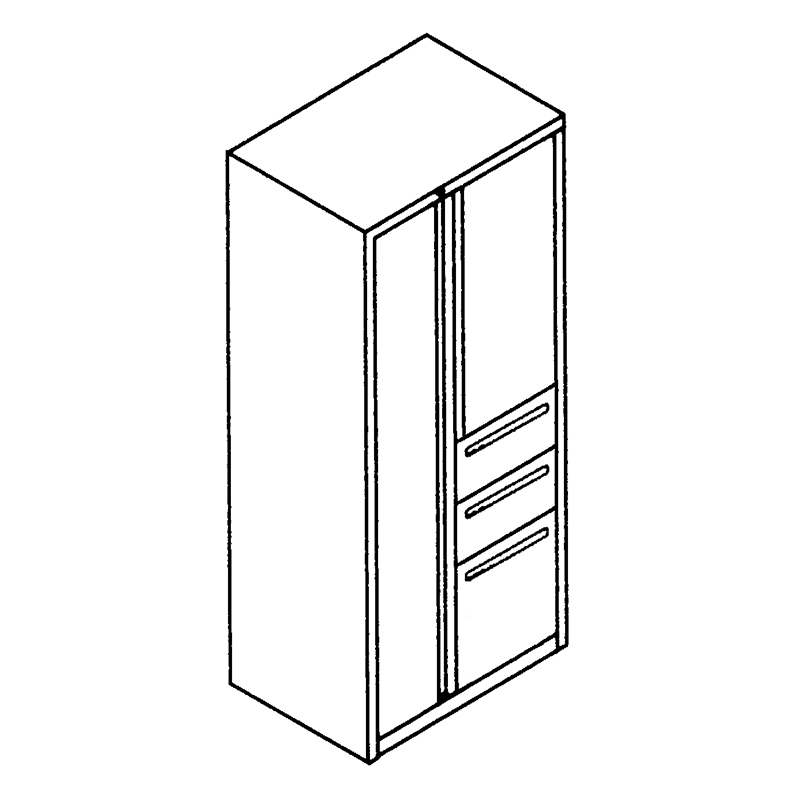 Combination Cabinet With Proud Drawers Personal Storage Tower With Full Height Wardrobe Box Box File Pedestal 36 Storage Cabinet Haskell
